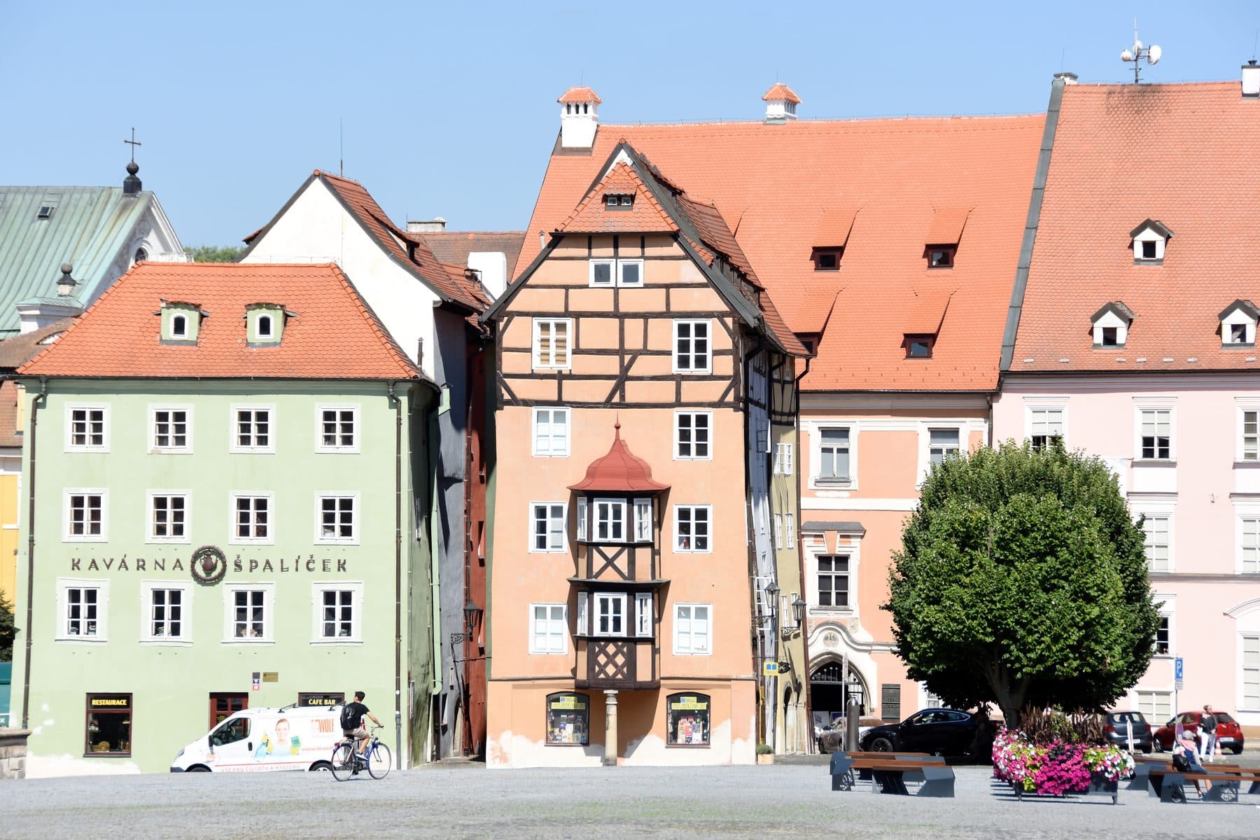 Der Špalíček-Platz in Eger